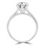 Round Cut Solitaire Engagement Ring in White Gold - #PAEZ-W