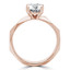 Round Cut Solitaire Engagement Ring in Rose Gold - #RIA-R