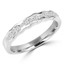 Round Cut Diamond Multi-Stone Channel-Set Wedding Band Ring in White Gold - #HR4779-W