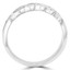 Round Cut Diamond Multi-Stone Channel-Set Wedding Band Ring in White Gold - #HR4779-W