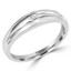 Round Cut Diamond Bezel Set Mens Wedding Band Ring in White Gold - #UR2188-W