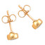Round Cut Diamond Solitaire Bezel-Set Stud Earrings in Yellow Gold - #HDE2586-Y