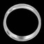 7.0 MM Brushed and Polished Mens Comfort Fit Wedding Band Ring in White Gold - #JM352-W