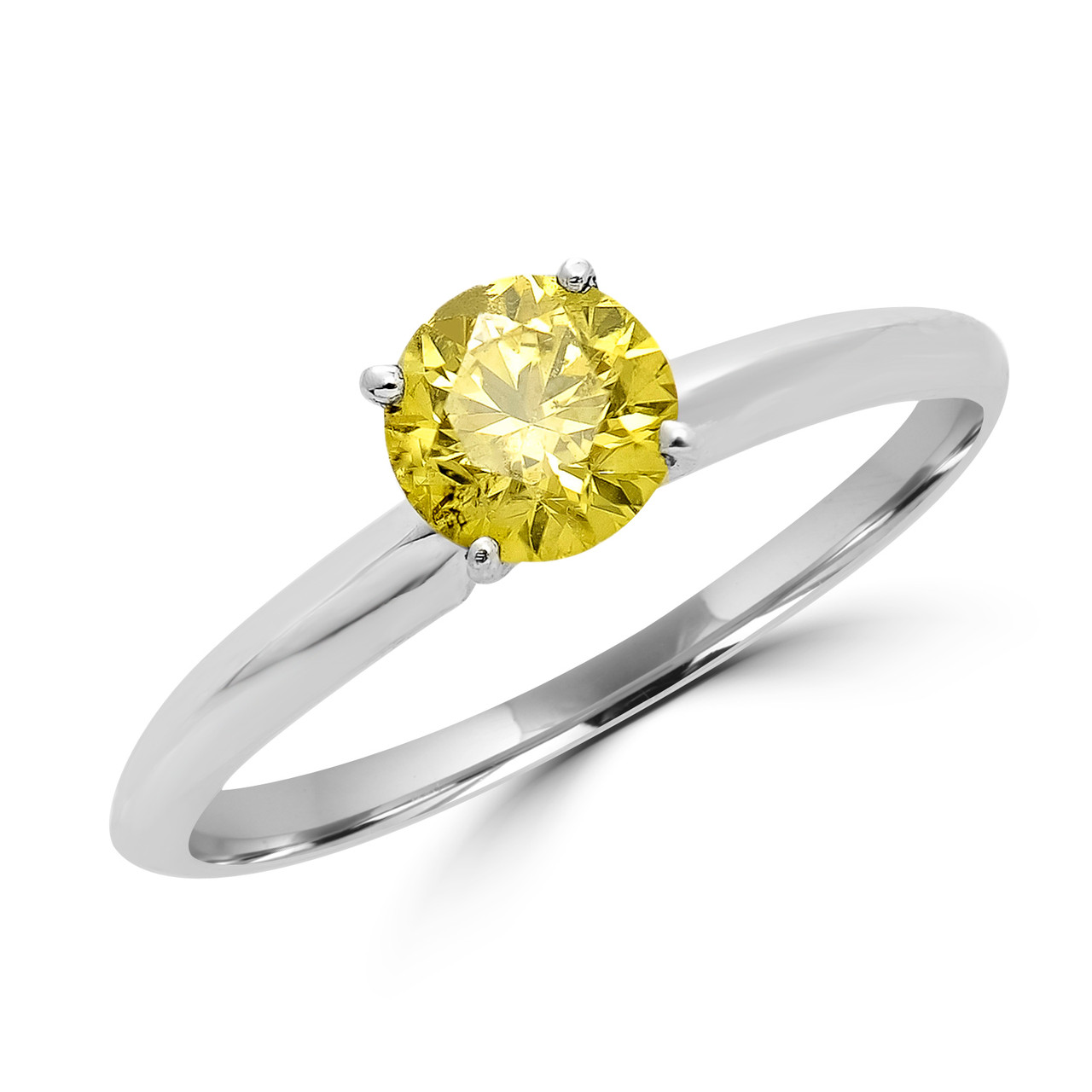 Canary Yellow Diamond Engagement Rings | Bijoux Majesty