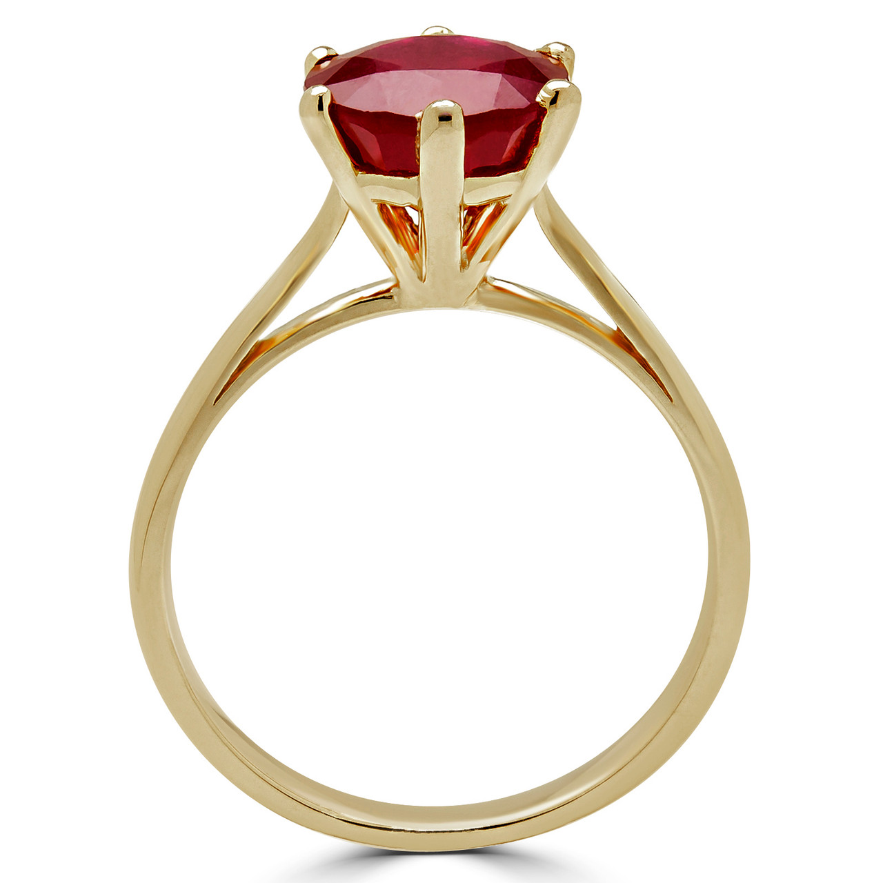 Deep red ruby ring discount