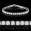 Round Cut Diamond 4-Prong Classic Tennis Bracelet in White Gold - #B424-W