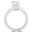 Round Cut Diamond Solitaire 4-Prong Engagement Ring in White Gold - #1625L-W