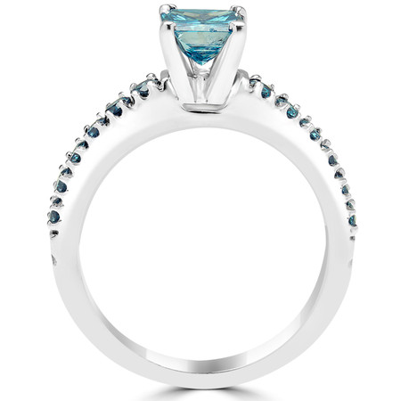 Blue Diamond Engagement Ring | Bijoux Majesty