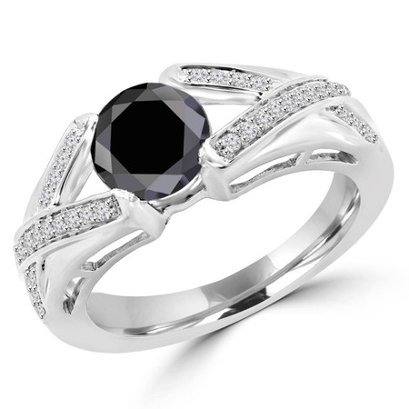 Black Diamond Infinity Ring | Bijoux Majesty