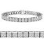 Radiant Cut Diamond Bar Set Tennis Bracelet in White Gold - #B-619-W