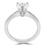 Heart Cut Diamond Solitaire 3-Prong Engagement Ring in White Gold - #SHS2507-W-HEART