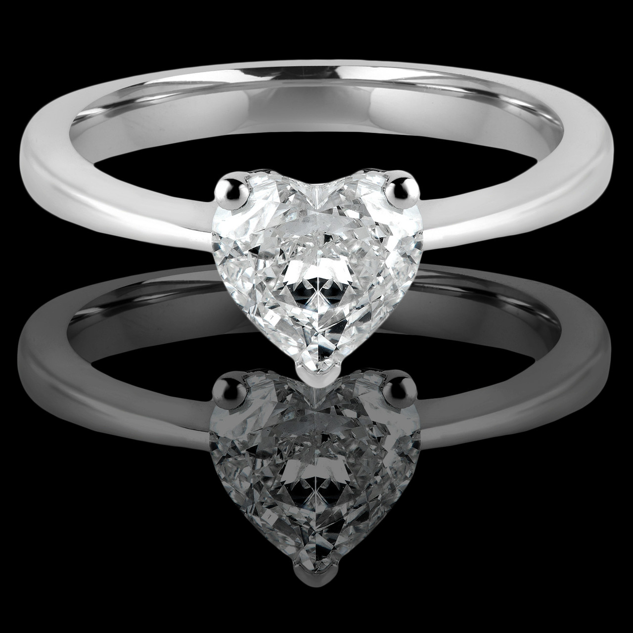 Heart Shape Round Cut Lab Grown Diamond Cluster Ring / Ready To Ship Halo  Ring