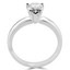 Pear Cut Diamond Solitaire Engagement 5-Prong Ring in White Gold - #1504L-W-PE