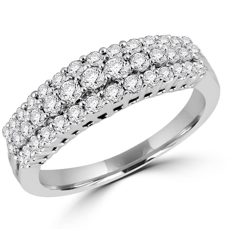2 row online diamond wedding band