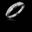 Round Cut Diamond Semi-Eternity Channel-Set Wedding Band Ring in White Gold - #HR4524-W