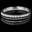 Round Cut Diamond 4-Prong Semi-Eternity Wedding Band Ring in White Gold - #CNFX60