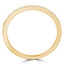Round Cut Diamond Semi-Eternity Shared-Prong Wedding Band Ring in Yellow Gold - #HR4433-Y