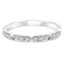 Round Cut Diamond Multi-Stone Prong-Set Wedding Band Ring in White Gold - #HR6411-W