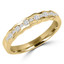 Round Cut Diamond Multi-Stone Channel-Set Wedding Band Ring in Yellow Gold - #HR4779-Y