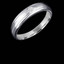 Round Cut Diamond Bezel-Set Comfort Fit Mens Wedding Band Ring in White Gold - #HR2272-W