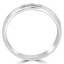 Round Cut Diamond Bezel-Set Comfort Fit Mens Wedding Band Ring in White Gold - #HR3223-W