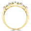 Round Cut Diamond Multi-Stone 4-Prong Fashion Cocktail Ring in Yellow Gold - #FROQ2991-Y