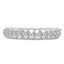 Princess Cut Diamond Semi-Eternity Prong-Set Wedding Band Ring in White Gold - #FRTH4192G