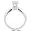 Round Cut Diamond Solitaire 6-Prong Engagement Ring in White Gold - #S6R-W