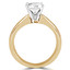 Round Cut Diamond Solitaire 4-Prong Engagement Ring in Yellow Gold - #1625L-Y
