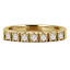 Round Cut Diamond Multi-Stone Semi-Eternity 4-Prong Wedding Band Ring in Yellow Gold - #1616L-Y