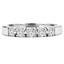 Round Cut Diamond 5-Stone Semi-Eternity 4-Prong Wedding Band Ring in White Gold - #2080/81/82/L-W