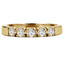 Round Cut Diamond 5-Stone Semi-Eternity 4-Prong Wedding Band Ring in Yellow Gold - #2080/81/82/L-Y