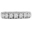 Round Cut Diamond Semi-Eternity 4-Prong Wedding Band Ring in White Gold - #2212L-W