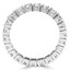 Round Cut Diamond Full-Eternity Wedding Band Ring in White Gold - #1438L-W