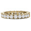 Round Cut Diamond Full-Eternity Wedding Band Ring in Yellow Gold - #1438L-Y