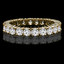Round Cut Diamond Full-Eternity Wedding Band Ring in Yellow Gold - #1438L-Y
