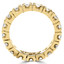 Round Cut Diamond Full-Eternity 4-Prong Wedding Band Ring in Yellow Gold - #1656L-Y