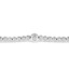 Round Cut Diamond Bezel-Set Tennis Bracelet in White Gold - #B2118-W