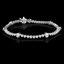 Round Cut Diamond Bezel-Set Tennis Bracelet in White Gold - #B2118-W