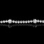 Round Cut Diamond Bezel-Set Tennis Bracelet in White Gold - #B2118-W