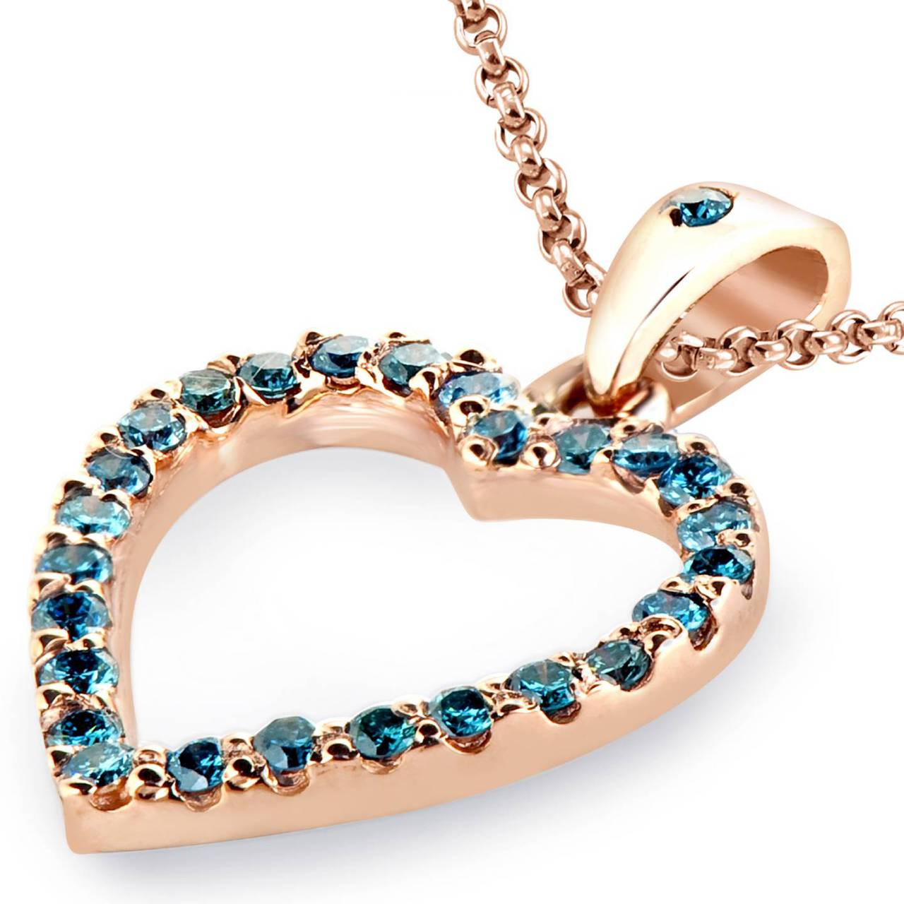 Blue Diamond Pendant Bijoux Majesty