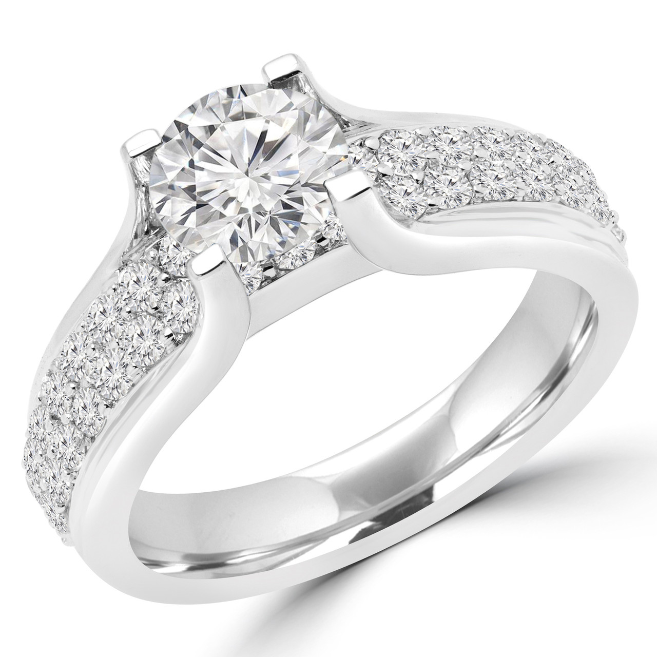 HighSet Engagement Ring Bijoux Majesty