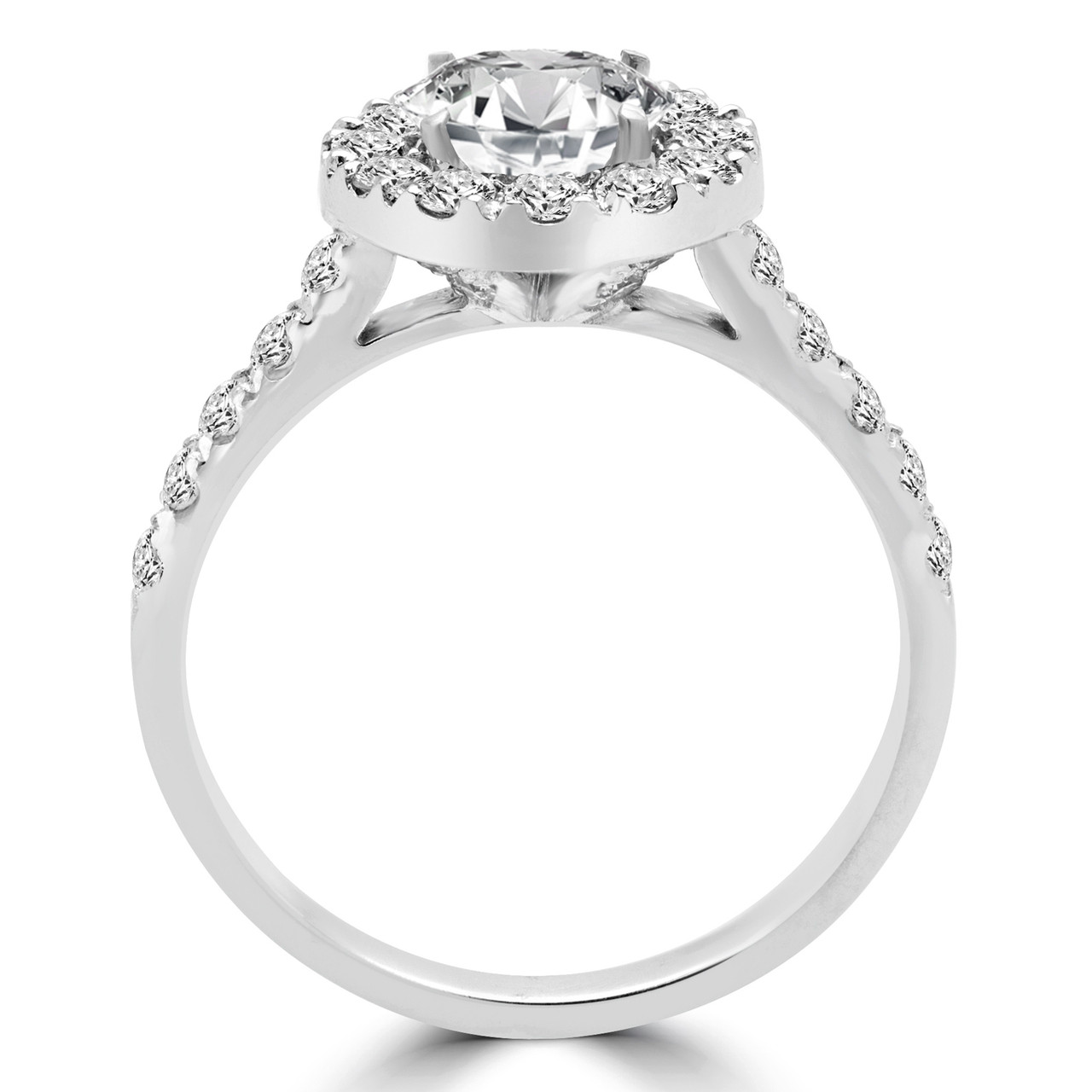Round Halo Engagement Rings Bijoux Majesty
