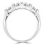 Round Cut Diamond Multi-Stone 4-Prong Fashion Cocktail Ring in White Gold - #FROQ2991-W