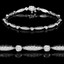 Round Cut Diamond Shared-Prong Fashion Tennis Bracelet in White Gold - #B1741-W