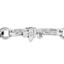 Round Cut Diamond 4-Prong Tennis Bracelet in White Gold - #B1913-W