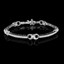 Round Cut Diamond 4-Prong Tennis Bracelet in White Gold - #B1913-W