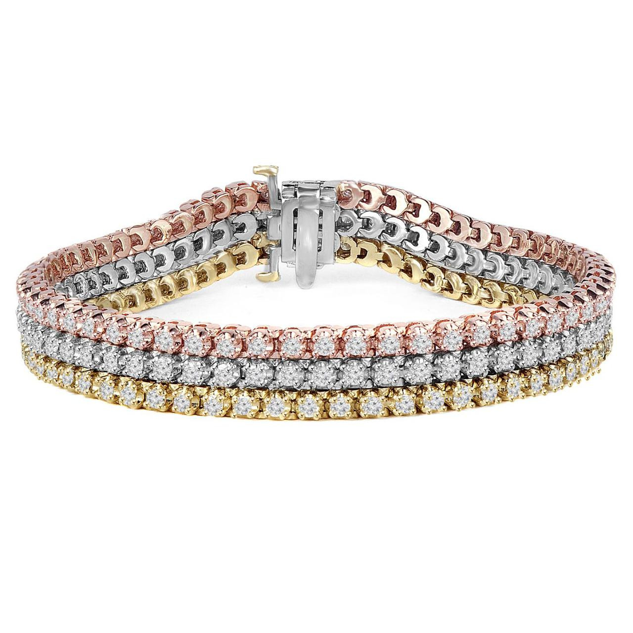 Round Brilliant Diamond Bracelet (3.00 ctw) | Costco