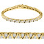 Round Cut Diamond 3-Prong Classic Tennis Bracelet in Yellow Gold - #B623-Y