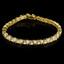 Round Cut Diamond 3-Prong Classic Tennis Bracelet in Yellow Gold - #B623-Y